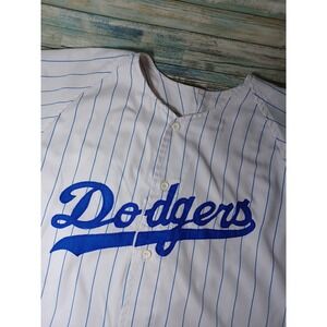 Unbranded Baseball Jersey Los Angeles Dodgers Button-Down Jersey Size Large
